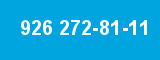 926 272-81-11